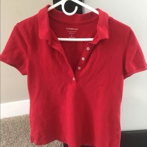 Women’s Small Croft&Barrow Red Polo